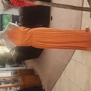 SOLD Forever 21 Rust color Short Sleeve Maxi